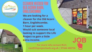 Cleaner Needed for Old Acorn Barn, Englishcombe