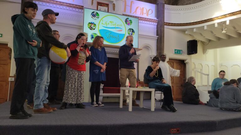 Springs Leads Church Service